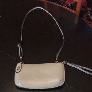 Grey crossbody purse
